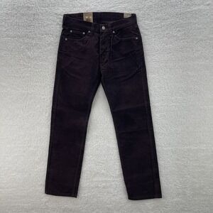 Levis Pants Mens 30x30 Brown 505 Corduroy Pinwale Regular Fit Straight Preppy